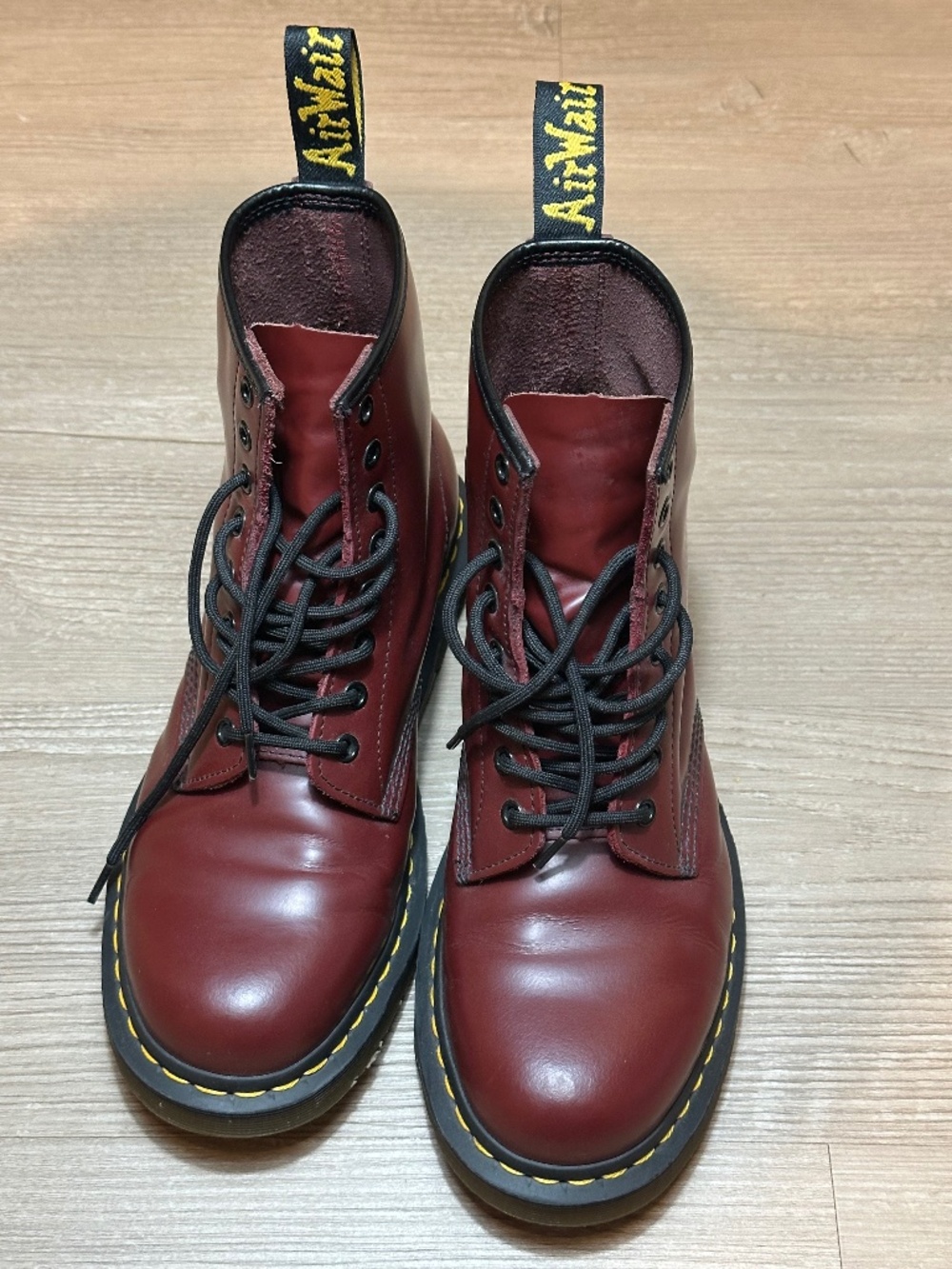 Dr. Martens 1460 Cherry Red Smooth Leather 8-Eye Boots Men’s 9 Women’s 10